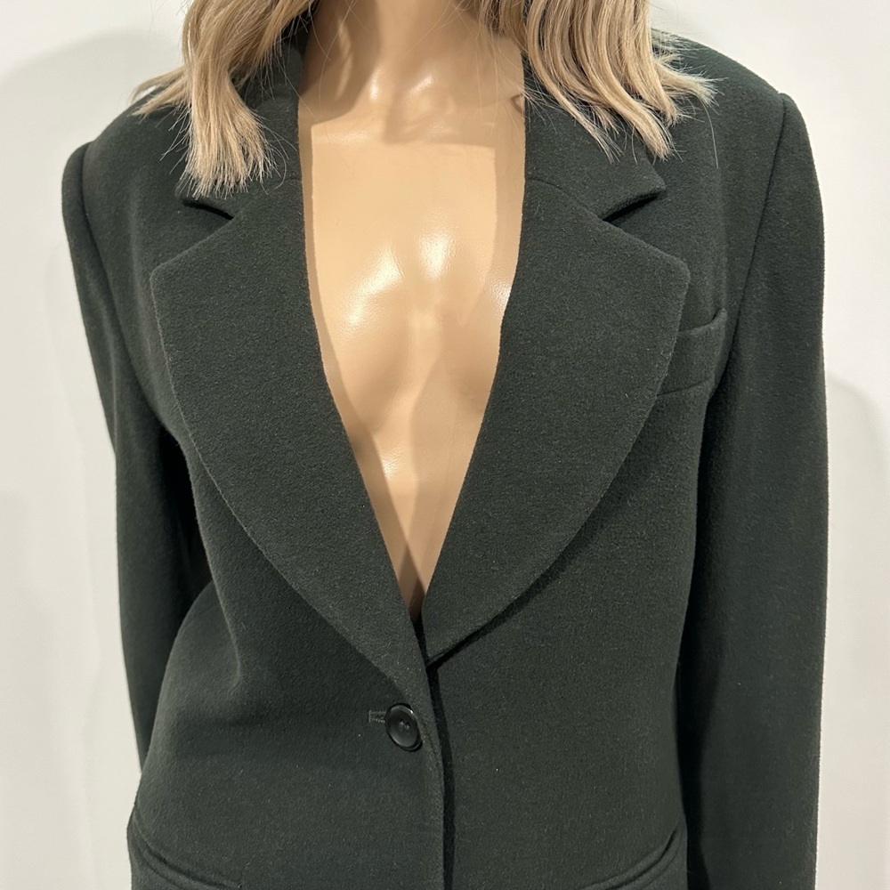 V. I. P. Petites Green Wool Cashmere Blazer Women’s Size 10